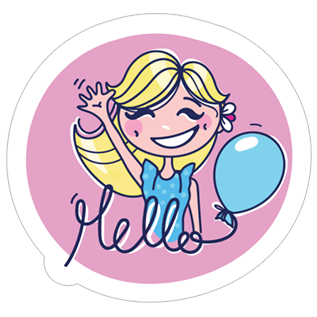 Glamour Girl stickers on Viber